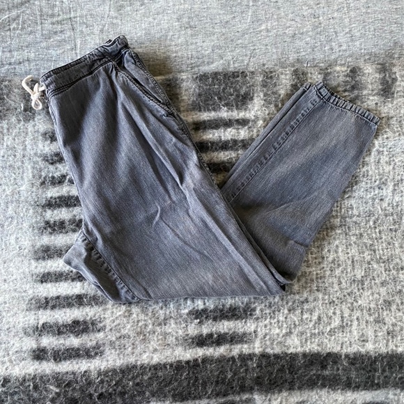 Fisher Project Chambray Dark Gray Drawstring Pants - Picture 4 of 9